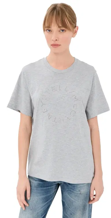 Stella McCartney Hardware Logo Boyfriend T Shirt | Thumbnail 1 Stella McCartney Hardware Logo Boyfriend T Shirt | Thumbnail 1
