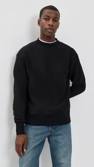 Power Goods uper Weight Crewneck Sweatshirt Black | Thumbnail 2 Power Goods uper Weight Crewneck Sweatshirt Black | Thumbnail 2
