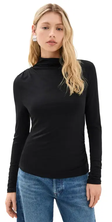 Veronica Beard Jean Mylie Top Black S | Thumbnail 1 Veronica Beard Jean Mylie Top Black S | Thumbnail 1