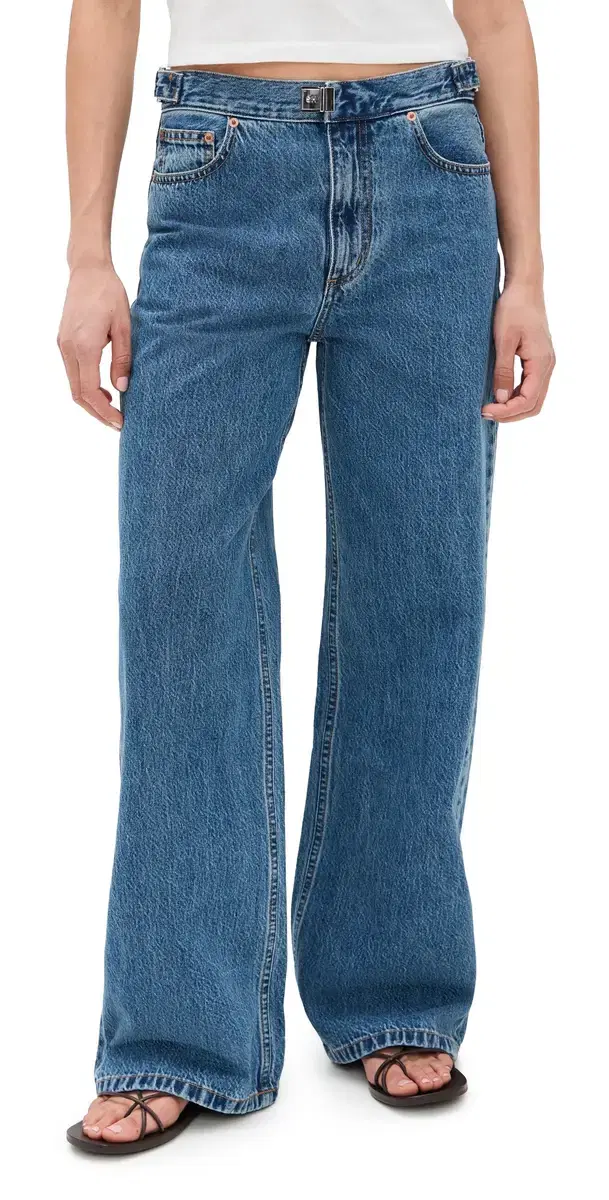 STILL HERE Buckle Jeans Classic Blue