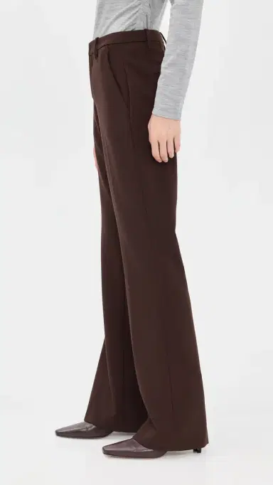 Vince Simone Mid Rise Flare Pant Deep Espresso | Thumbnail 5 Vince Simone Mid Rise Flare Pant Deep Espresso | Thumbnail 5