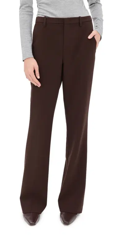 Vince Simone Mid Rise Flare Pant Deep Espresso | Thumbnail 1 Vince Simone Mid Rise Flare Pant Deep Espresso | Thumbnail 1