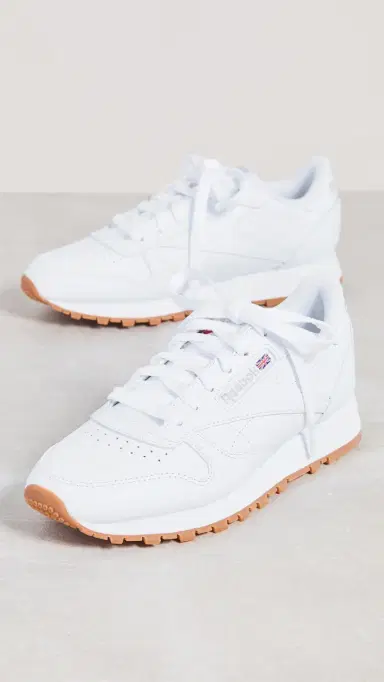 REEBOK Classic Leather Refresh Sneakers Ftwr White/Grey 3/Rubber Gum 7 | Thumbnail 5