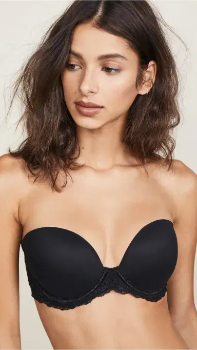 Natori Feathers Strapless Plunge Multi Way Bra Black 32D | Thumbnail 5 Natori Feathers Strapless Plunge Multi Way Bra Black 32D | Thumbnail 5