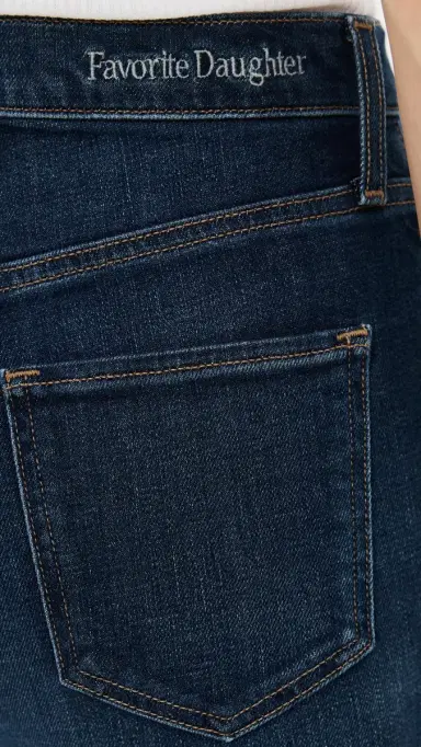 Favorite Daughter The Petite Valentina Shortie Bootcut Jeans Woodside 34 | Thumbnail 6