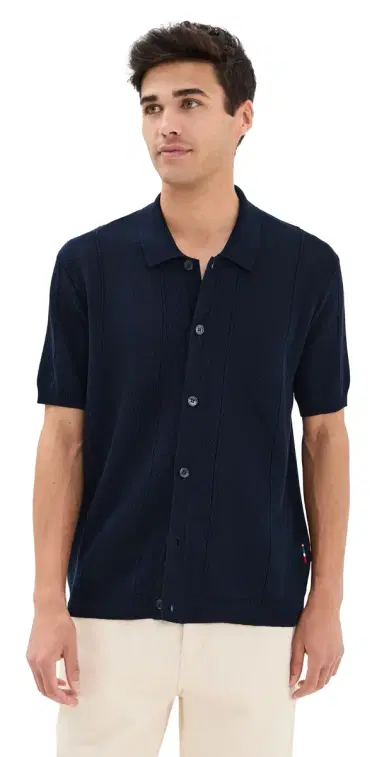 Orlebar Brown Tiernan Knit Button Polo | Thumbnail 1 Orlebar Brown Tiernan Knit Button Polo | Thumbnail 1