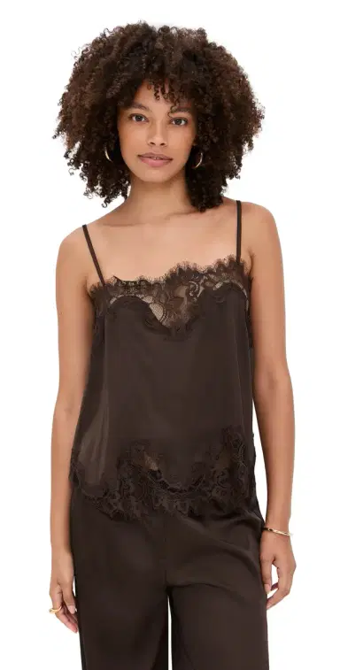 Kat the Label Olivia Camisole Espresso | Thumbnail 1