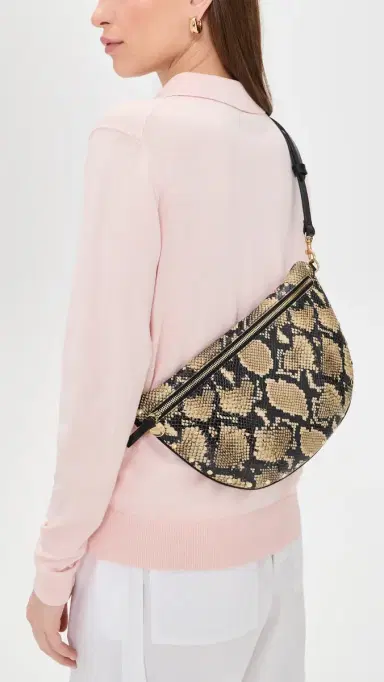 Clare V. Grande Fanny Belt Bag Tan One Size | Thumbnail 3