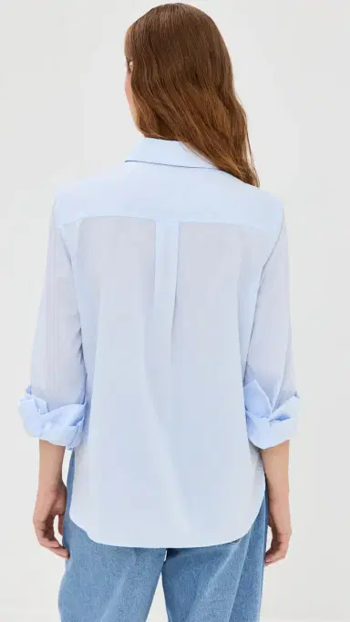 TWP Boyfriend Shirt Baby Blue S | Thumbnail 3