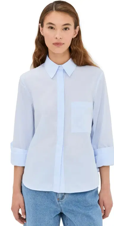 TWP Boyfriend Shirt Baby Blue S | Thumbnail 1