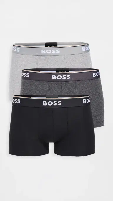 BOSS Stretch Cotton 3 Pack Trunks Grey S | Thumbnail 2 BOSS Stretch Cotton 3 Pack Trunks Grey S | Thumbnail 2
