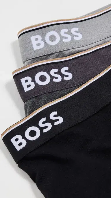 BOSS Stretch Cotton 3 Pack Trunks Grey S | Thumbnail 5 BOSS Stretch Cotton 3 Pack Trunks Grey S | Thumbnail 5