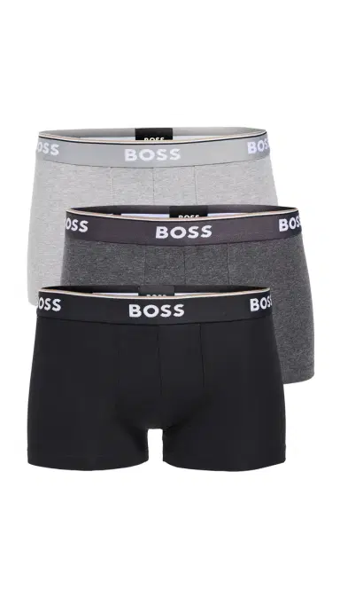 BOSS Stretch Cotton 3 Pack Trunks Grey S | Thumbnail 6 BOSS Stretch Cotton 3 Pack Trunks Grey S | Thumbnail 6