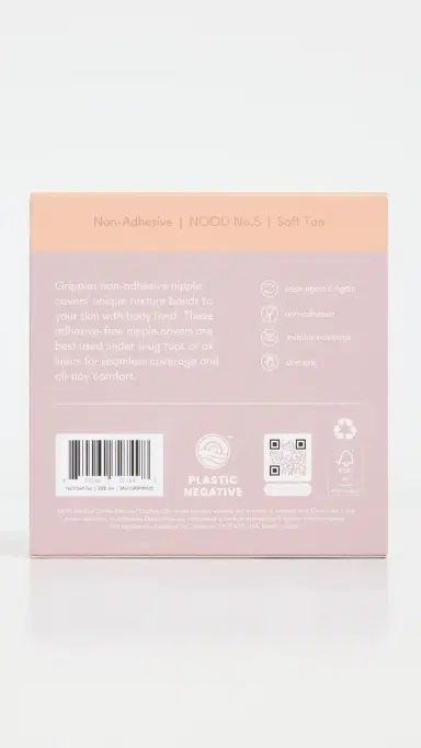 NOOD New York No Show Grippies Non Adhesive Covers No. 5 Soft Tan | Thumbnail 4