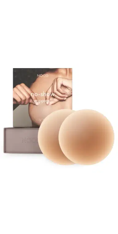 NOOD New York No Show Grippies Non Adhesive Covers No. 5 Soft Tan | Thumbnail 1