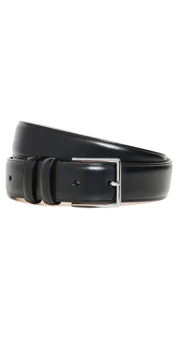 Leather Classic Suit Belt Black