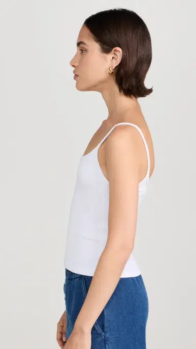 DONNI. DONNI. The Rib Spaghetti Tank Powder M | Thumbnail 4