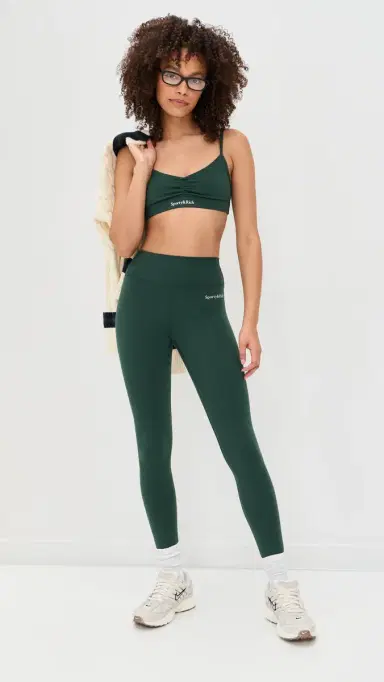 Sporty & Rich Serif Logo Full Leggings Forest L | Thumbnail 5