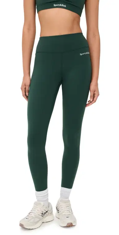 Sporty & Rich Serif Logo Full Leggings Forest L | Thumbnail 1