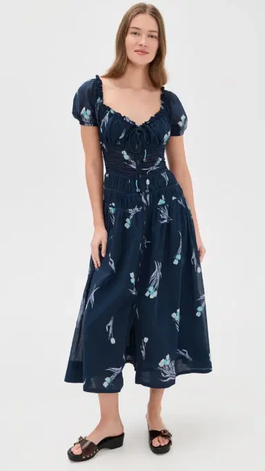 Free People Complete e Midi Dress Navy Combo | Thumbnail 5 Free People Complete e Midi Dress Navy Combo | Thumbnail 5
