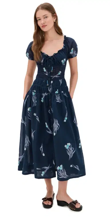 Free People Complete e Midi Dress Navy Combo | Thumbnail 1 Free People Complete e Midi Dress Navy Combo | Thumbnail 1