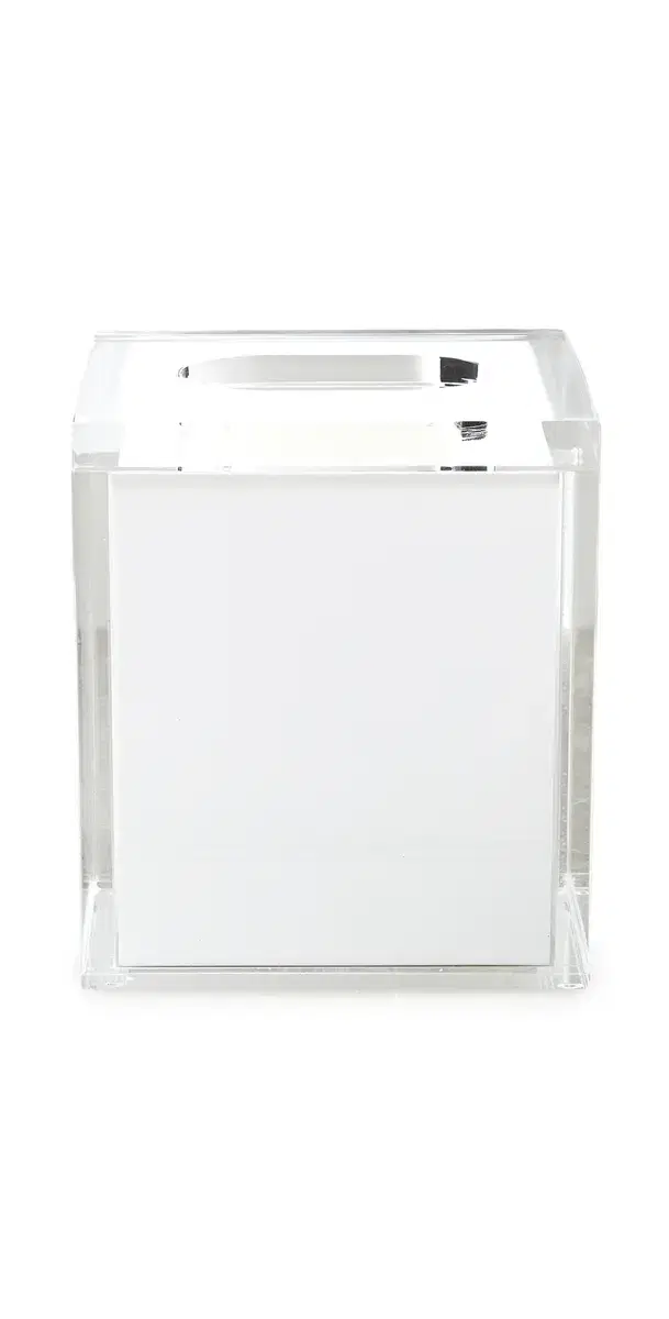 Tizo Design Lucite Tissue Box with Lid Inner White White One Size