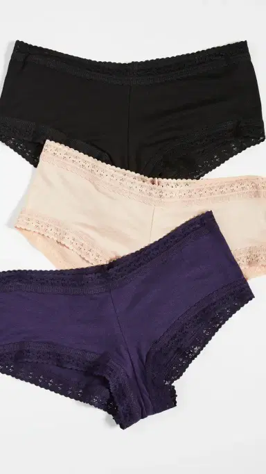 Hanky Panky Dream Boy Shorts 3 Pack Black/Chai/Indigo | Thumbnail 2