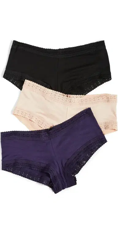 Hanky Panky Dream Boy Shorts 3 Pack Black/Chai/Indigo | Thumbnail 1
