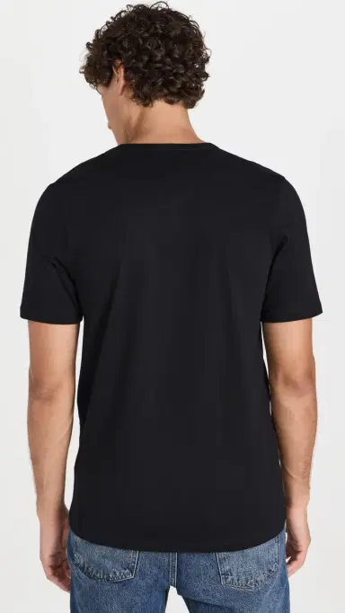 BOSS Logo Embroidered Cotton Tee 3 Pack Black | Thumbnail 4