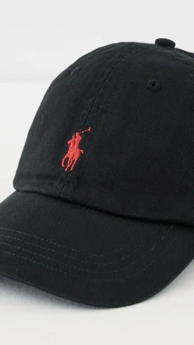 Polo Ralph Lauren Chino Sport Cap RL Black/RL2000 Red One Size | Thumbnail 4