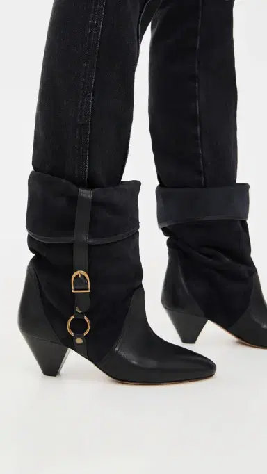 Isabel Marant Darner Buckle Boots Faded Black | Thumbnail 3 Isabel Marant Darner Buckle Boots Faded Black | Thumbnail 3
