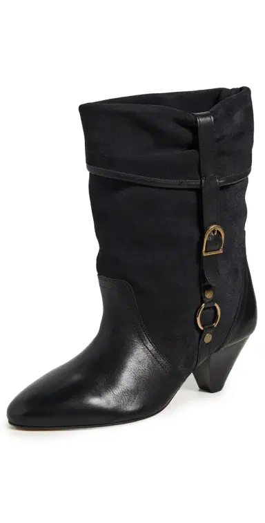 Isabel Marant Darner Buckle Boots Faded Black | Thumbnail 1 Isabel Marant Darner Buckle Boots Faded Black | Thumbnail 1