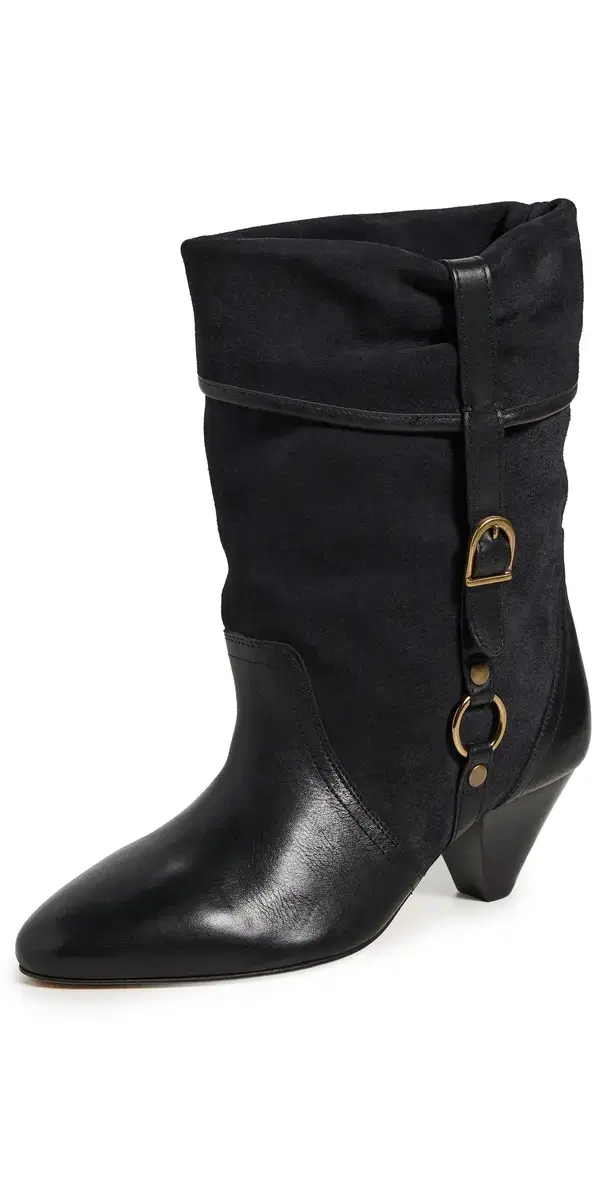 Darner Buckle Boots Faded Black