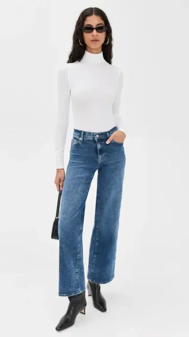 Frame Rib Turtleneck White L | Thumbnail 5