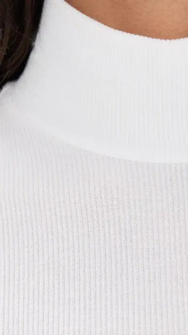 Frame Rib Turtleneck White L | Thumbnail 6