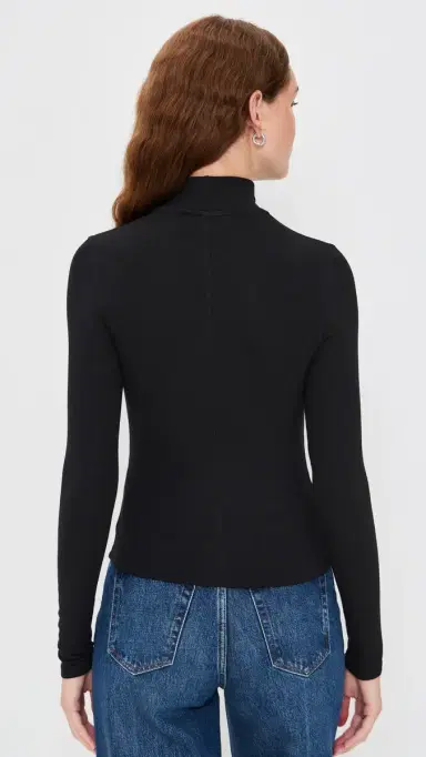 Frame Rib Turtleneck Black L | Thumbnail 3