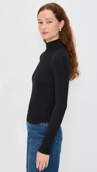 Frame Rib Turtleneck Black L | Thumbnail 4