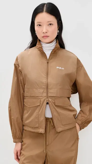 Polo Ralph Lauren Nylon Windbreaker Jacket Cafe Tan | Thumbnail 2 Polo Ralph Lauren Nylon Windbreaker Jacket Cafe Tan | Thumbnail 2
