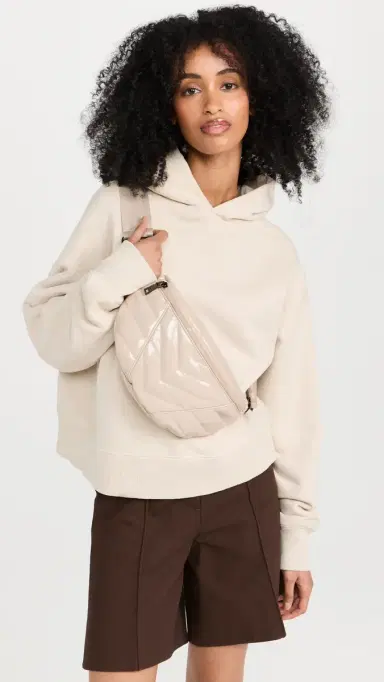 Think Royln Little Runaway Belt Bag Blonde Patent | Thumbnail 3