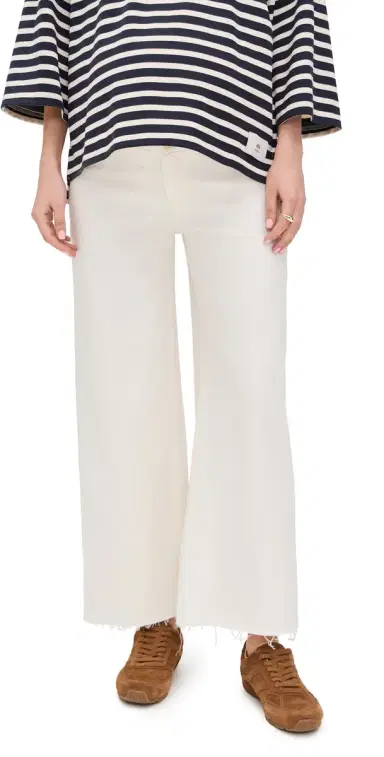 DL1961 Hepburn Maternity High Rise Wide Leg Jeans Eggshell (Vintage) 25 | Thumbnail 1