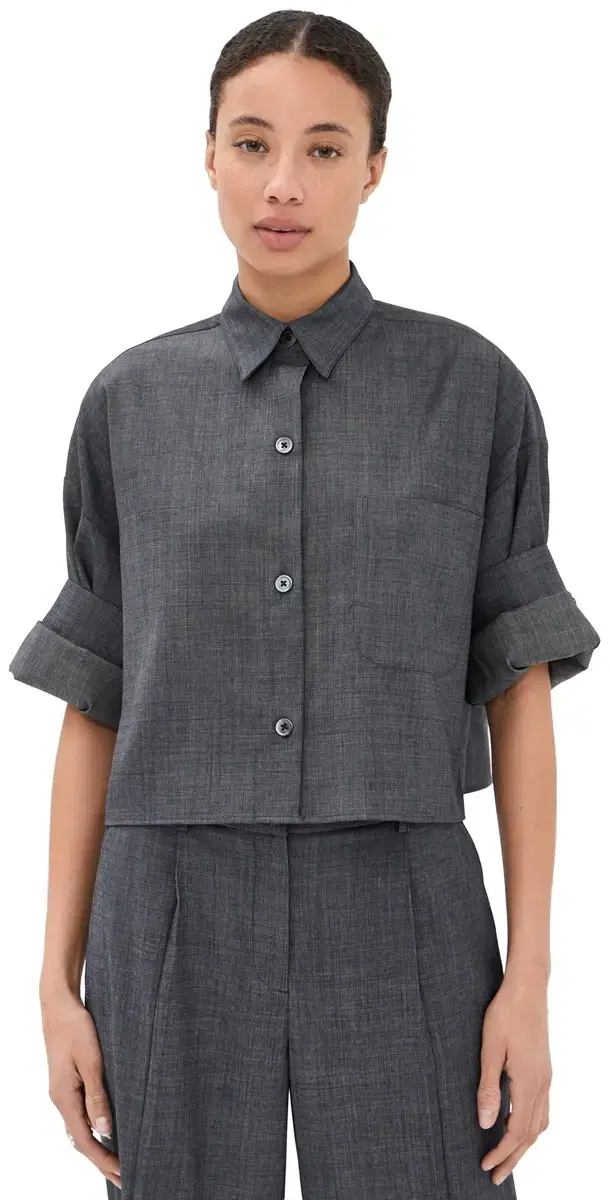 Next Ex Button Down Top Medium Indigo