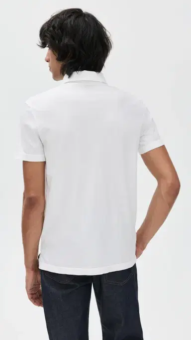 Billy Reid Pensacola Polo White M | Thumbnail 3