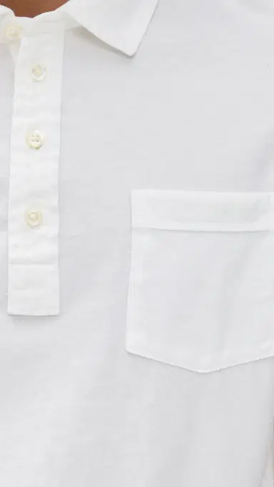 Billy Reid Pensacola Polo White M | Thumbnail 6