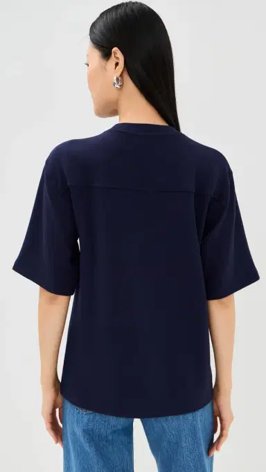 LE BOP Caroline Tee Navy | Thumbnail 3