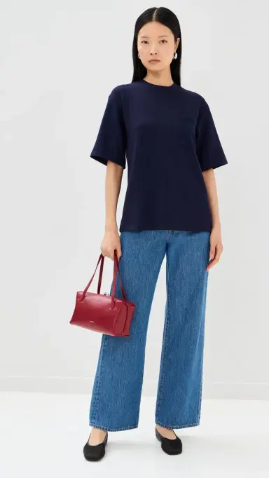 LE BOP Caroline Tee Navy | Thumbnail 5