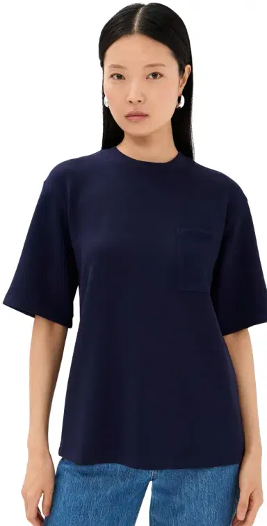 LE BOP Caroline Tee Navy | Thumbnail 1
