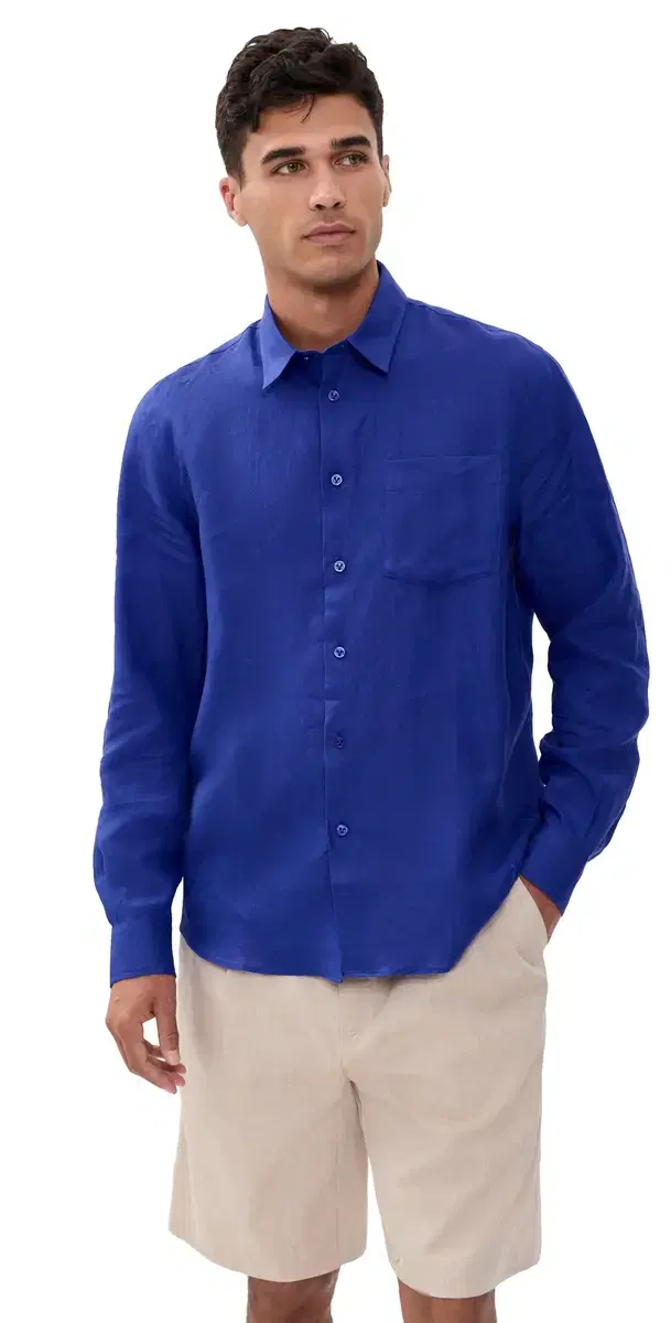 Vilebrequin Caroubis Linen Shirt arrakech