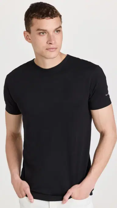 Paul Smith Cotton Logo Lounge 3 Pack T-Shirts Black/White/Navy M | Thumbnail 3