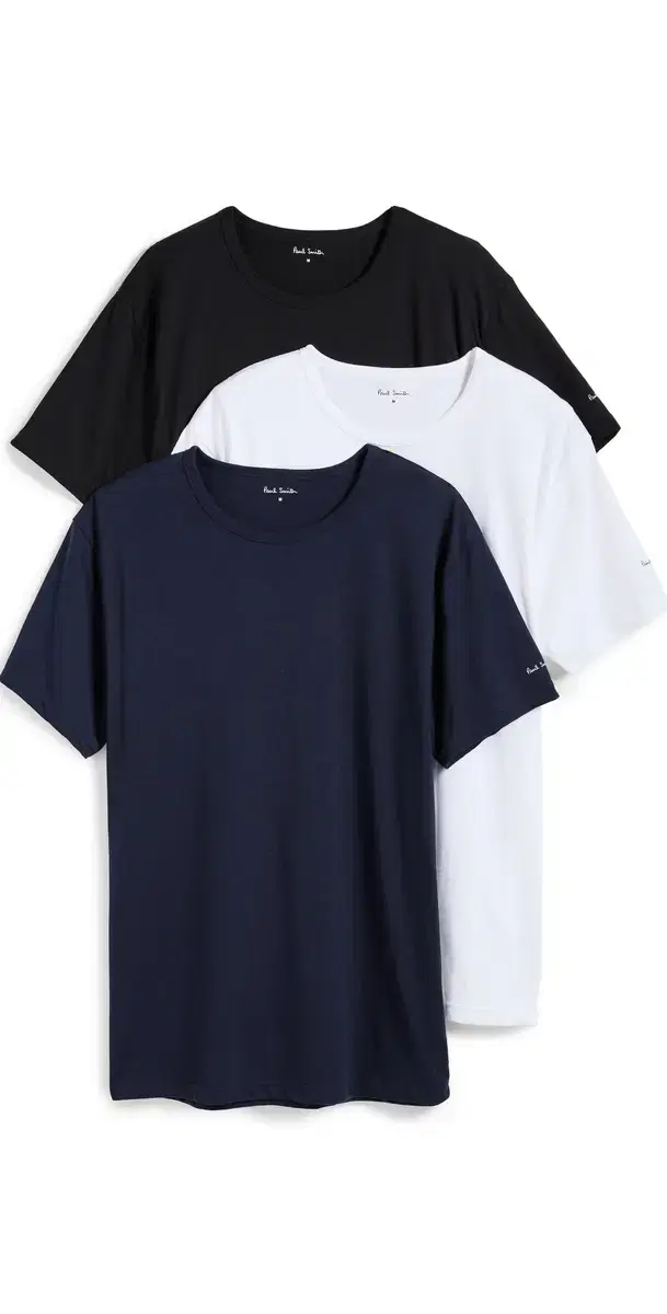 Cotton ogo ounge 3 Pack T-Shirts Black/White/Navy
