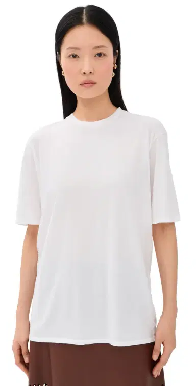 TWP Oversized Long Tee White | Thumbnail 1